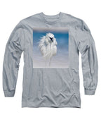 Elegant White Egret in Water - Long Sleeve T-Shirt