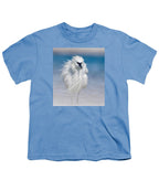 Elegant White Egret in Water - Youth T-Shirt
