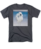 Elegant White Egret in Water - Men's T-Shirt  (Regular Fit)