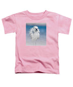 Elegant White Egret in Water - Toddler T-Shirt