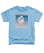 Elegant White Egret in Water - Toddler T-Shirt