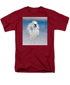 Elegant White Egret in Water - Men's T-Shirt  (Regular Fit)