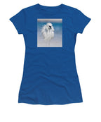 Elegant White Egret in Water - Women's T-Shirt
