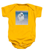 Elegant White Egret in Water - Baby One-Piece