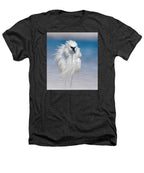 Elegant White Egret in Water - Heathers T-Shirt