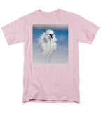 Elegant White Egret in Water - Men's T-Shirt  (Regular Fit)