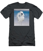 Elegant White Egret in Water - T-Shirt