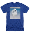 Elegant White Egret in Water - Heathers T-Shirt