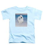 Elegant White Egret in Water - Toddler T-Shirt
