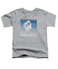 Elegant White Egret in Water - Toddler T-Shirt