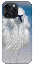 Elegant White Egret in Water - Phone Case
