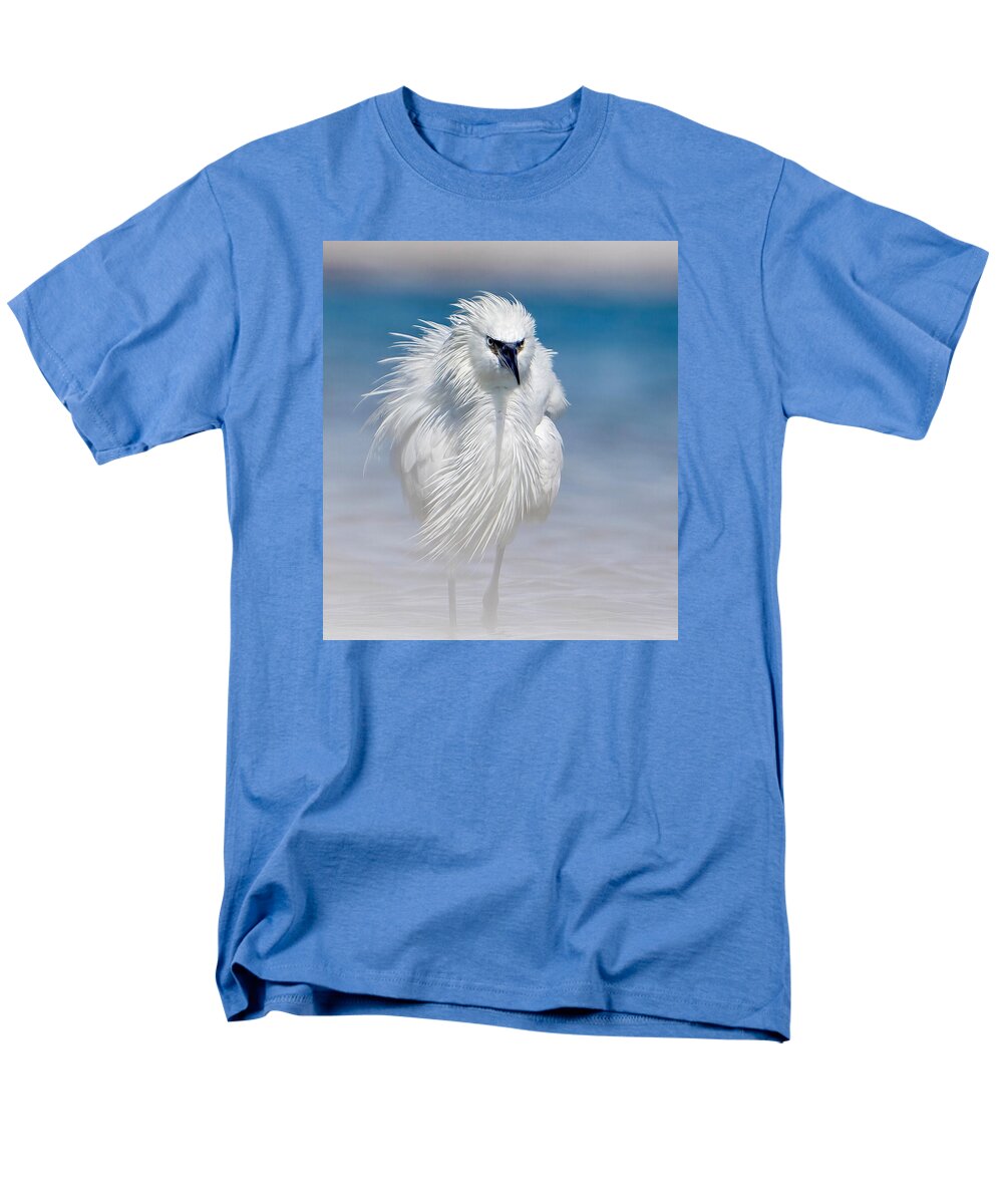 Elegant White Egret in Water - Men's T-Shirt  (Regular Fit)