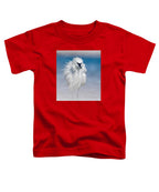 Elegant White Egret in Water - Toddler T-Shirt
