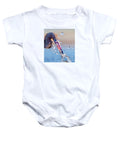 Heron Catching Its Prey in Motion - Baby One-Piece