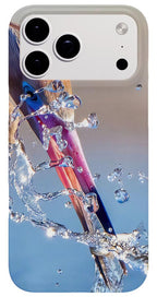 Heron Catching Its Prey in Motion - Phone Case