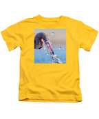 Heron Catching Its Prey in Motion - Kids T-Shirt