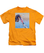 Heron Catching Its Prey in Motion - Kids T-Shirt