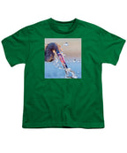 Heron Catching Its Prey in Motion - Youth T-Shirt