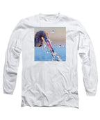 Heron Catching Its Prey in Motion - Long Sleeve T-Shirt