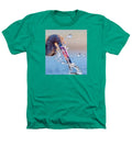 Heron Catching Its Prey in Motion - Heathers T-Shirt