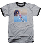 Heron Catching Its Prey in Motion - Baseball T-Shirt