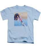 Heron Catching Its Prey in Motion - Kids T-Shirt