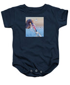 Heron Catching Its Prey in Motion - Baby One-Piece