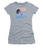 Heron Catching Its Prey in Motion - Women's T-Shirt