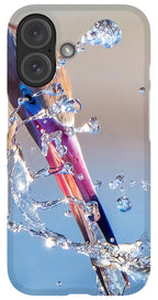 Heron Catching Its Prey in Motion - Phone Case