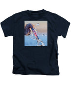 Heron Catching Its Prey in Motion - Kids T-Shirt