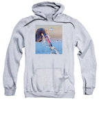Heron Catching Its Prey in Motion - Sweatshirt