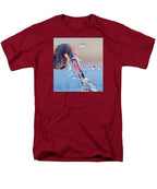 Heron Catching Its Prey in Motion - Men's T-Shirt  (Regular Fit)