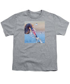 Heron Catching Its Prey in Motion - Youth T-Shirt