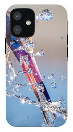 Heron Catching Its Prey in Motion - Phone Case