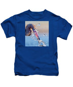 Heron Catching Its Prey in Motion - Kids T-Shirt