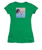 Heron Catching Its Prey in Motion - Women's T-Shirt