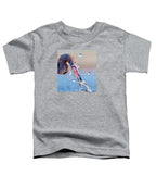 Heron Catching Its Prey in Motion - Toddler T-Shirt