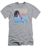 Heron Catching Its Prey in Motion - T-Shirt
