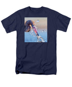 Heron Catching Its Prey in Motion - Men's T-Shirt  (Regular Fit)