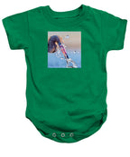 Heron Catching Its Prey in Motion - Baby One-Piece