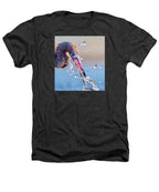 Heron Catching Its Prey in Motion - Heathers T-Shirt