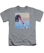 Heron Catching Its Prey in Motion - Kids T-Shirt