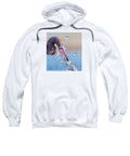 Heron Catching Its Prey in Motion - Sweatshirt