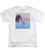 Heron Catching Its Prey in Motion - Kids T-Shirt