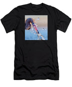 Heron Catching Its Prey in Motion - T-Shirt