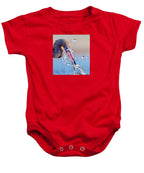 Heron Catching Its Prey in Motion - Baby One-Piece