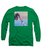 Heron Catching Its Prey in Motion - Long Sleeve T-Shirt