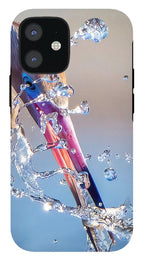 Heron Catching Its Prey in Motion - Phone Case