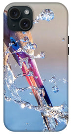 Heron Catching Its Prey in Motion - Phone Case