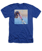 Heron Catching Its Prey in Motion - Heathers T-Shirt